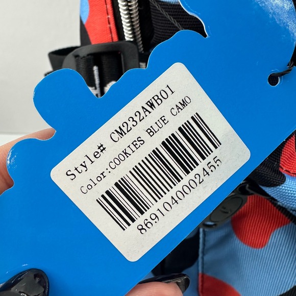 Cookies OFF THE GRID SMELL PROOF BACKPACK‎ Blue Camo NWT - Picture 9 of 16